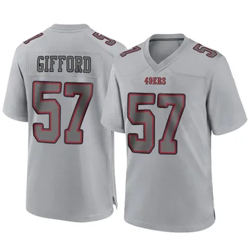 Youth Nike San Francisco 49ers Luke Gifford Gray Atmosphere Fashion Jersey - Game