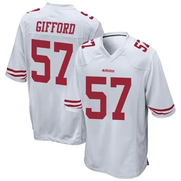 Youth Nike San Francisco 49ers Luke Gifford White Jersey - Game