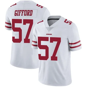 Youth Nike San Francisco 49ers Luke Gifford White Vapor Untouchable Jersey - Limited