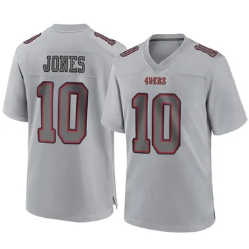 Youth Nike San Francisco 49ers Mac Jones Gray Atmosphere Fashion Jersey - Game