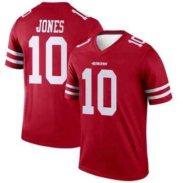Youth Nike San Francisco 49ers Mac Jones Scarlet Jersey - Legend