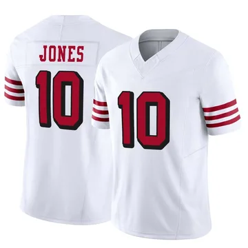 Youth Nike San Francisco 49ers Mac Jones White Alternate Vapor F.U.S.E. Jersey - Limited