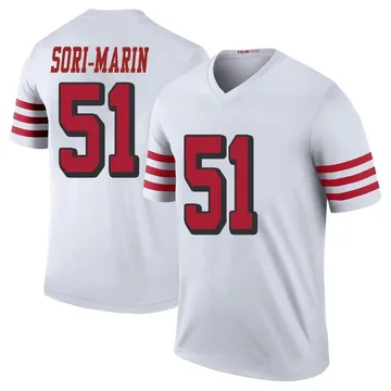 Youth Nike San Francisco 49ers Mariano Sori-Marin White Color Rush Jersey - Legend