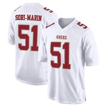 Youth Nike San Francisco 49ers Mariano Sori-Marin White Fashion Jersey - Game