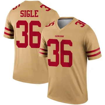 Youth Nike San Francisco 49ers Marques Sigle Gold Inverted Jersey - Legend