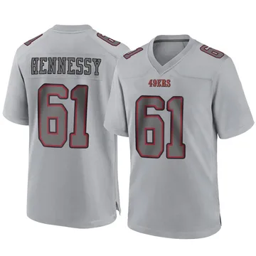 Youth Nike San Francisco 49ers Matt Hennessy Gray Atmosphere Fashion Jersey - Game