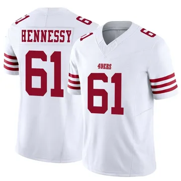 Youth Nike San Francisco 49ers Matt Hennessy White Vapor F.U.S.E. Jersey - Limited