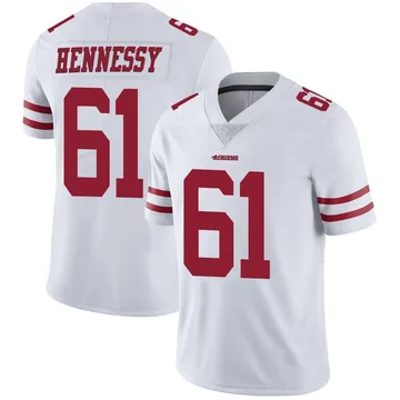 Youth Nike San Francisco 49ers Matt Hennessy White Vapor Untouchable Jersey - Limited