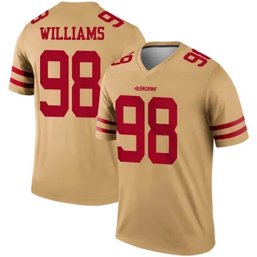 Youth Nike San Francisco 49ers Mykel Williams Gold Inverted Jersey - Legend