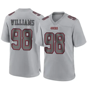Youth Nike San Francisco 49ers Mykel Williams Gray Atmosphere Fashion Jersey - Game