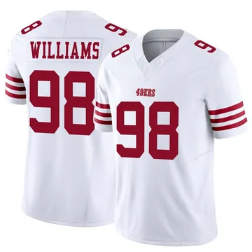 Youth Nike San Francisco 49ers Mykel Williams White Vapor F.U.S.E. Jersey - Limited