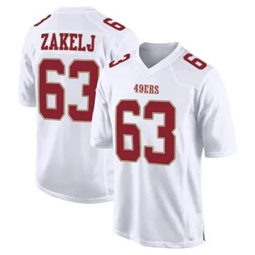 Youth Nike San Francisco 49ers Nick Zakelj White Fashion Jersey - Game