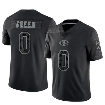 Youth Nike San Francisco 49ers Renardo Green Black Reflective Jersey - Limited