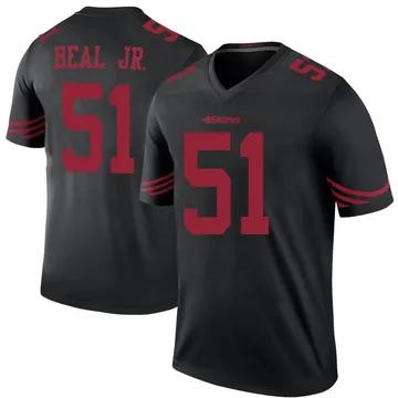 Youth Nike San Francisco 49ers Robert Beal Jr. Black Color Rush Jersey - Legend