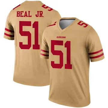 Youth Nike San Francisco 49ers Robert Beal Jr. Gold Inverted Jersey - Legend
