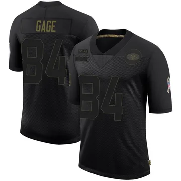 Youth Nike San Francisco 49ers Russell Gage Black 2020 Salute To Service Jersey - Limited