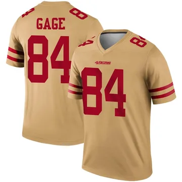 Youth Nike San Francisco 49ers Russell Gage Gold Inverted Jersey - Legend
