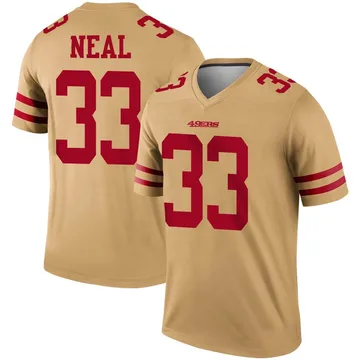 Youth Nike San Francisco 49ers Siran Neal Gold Inverted Jersey - Legend