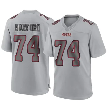 Youth Nike San Francisco 49ers Spencer Burford Gray Atmosphere Fashion Jersey - Game