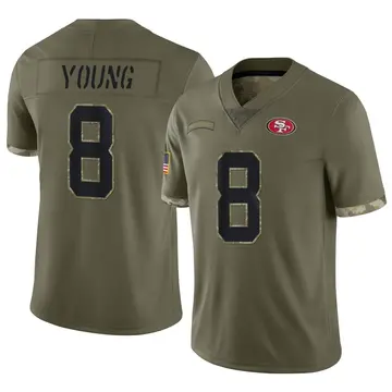 Nike San Francisco 49ers No74 Joe Staley Olive Youth Stitched NFL Limited 2017 Salute to Service Jersey