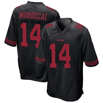 Youth Nike San Francisco 49ers Tanner Mordecai Black Alternate Jersey - Game