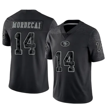 Youth Nike San Francisco 49ers Tanner Mordecai Black Reflective Jersey - Limited