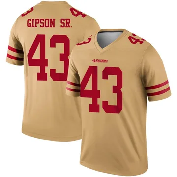 Youth Nike San Francisco 49ers Tashaun Gipson Sr. Gold Inverted Jersey - Legend