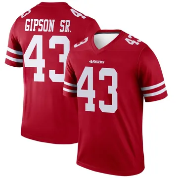 Youth Nike San Francisco 49ers Tashaun Gipson Sr. Scarlet Jersey - Legend