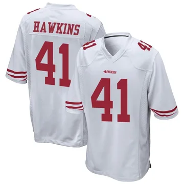 Youth Nike San Francisco 49ers Tayler Hawkins White Jersey - Game