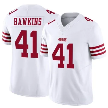 Youth Nike San Francisco 49ers Tayler Hawkins White Vapor F.U.S.E. Jersey - Limited