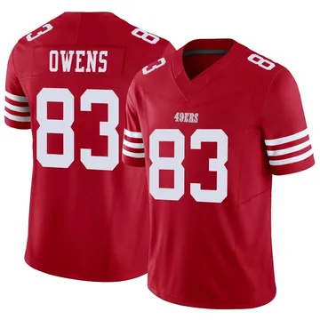 Youth Nike San Francisco 49ers Terique Owens Scarlet Vapor F.U.S.E. Jersey - Limited