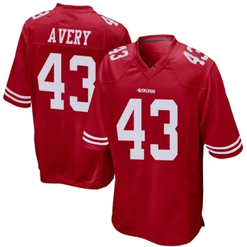 Youth Nike San Francisco 49ers Tre Avery Red Team Color Jersey - Game
