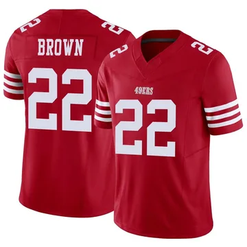 Youth Nike San Francisco 49ers Tre Brown Scarlet Vapor F.U.S.E. Jersey - Limited