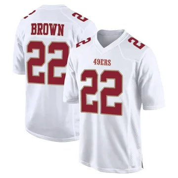 Youth Nike San Francisco 49ers Tre Brown White Fashion Jersey - Game