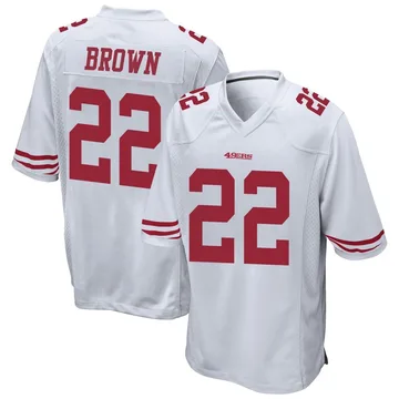 Youth Nike San Francisco 49ers Tre Brown White Jersey - Game