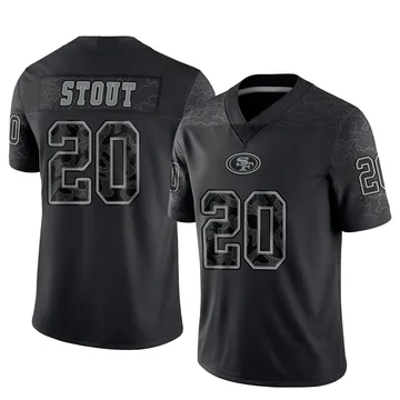 Youth Nike San Francisco 49ers Upton Stout Black Reflective Jersey - Limited