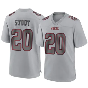 Youth Nike San Francisco 49ers Upton Stout Gray Atmosphere Fashion Jersey - Game