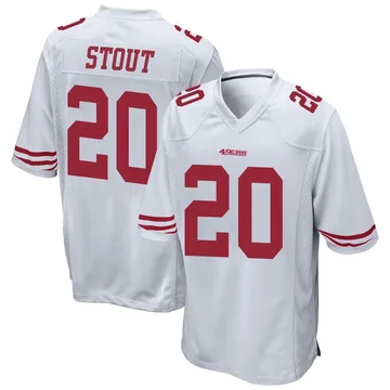 Youth Nike San Francisco 49ers Upton Stout White Jersey - Game