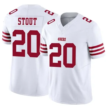 Youth Nike San Francisco 49ers Upton Stout White Vapor F.U.S.E. Jersey - Limited